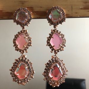Kendra Scott iridescent clip on earrings
